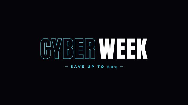 Cyber Monday and Black Friday Titles featuring Hollow Letters Premiere Pro MOGRT