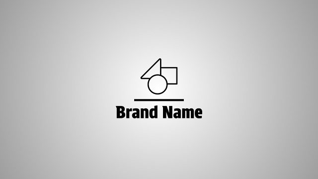 Black Stroke Underlined Brand Wordmark After Effects Template