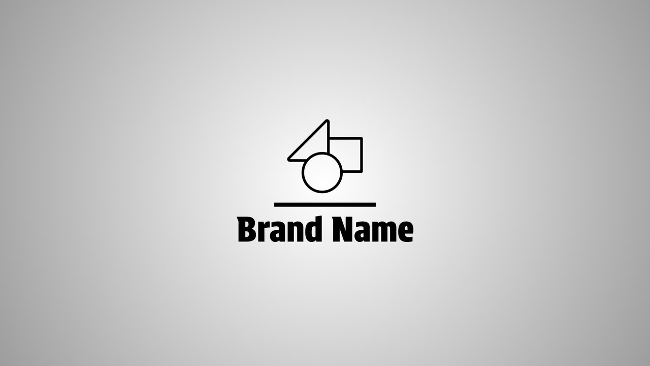 Black Stroke Underlined Brand Wordmark After Effects Template