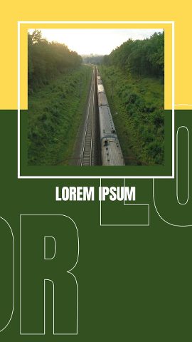 Vertical Framed Photo Window Slideshow Stories featuring Hollow Letters After Effects Template