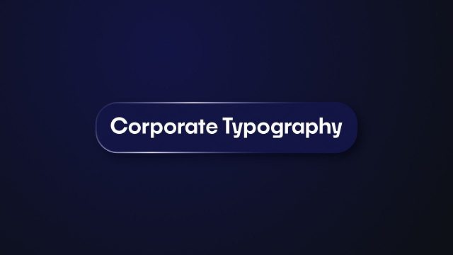 Corporate Caption Title in a Glowing Pill Outline After Effects Template