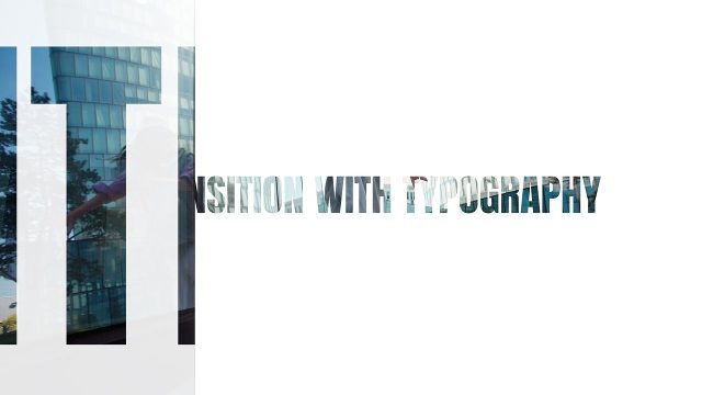 Giant Letter Wipe Cut Out Text Transitions with Tracked Caption Project for After Effects