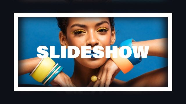 White Border Frame Slideshows in Stripe Splits Premiere Pro MOGRT