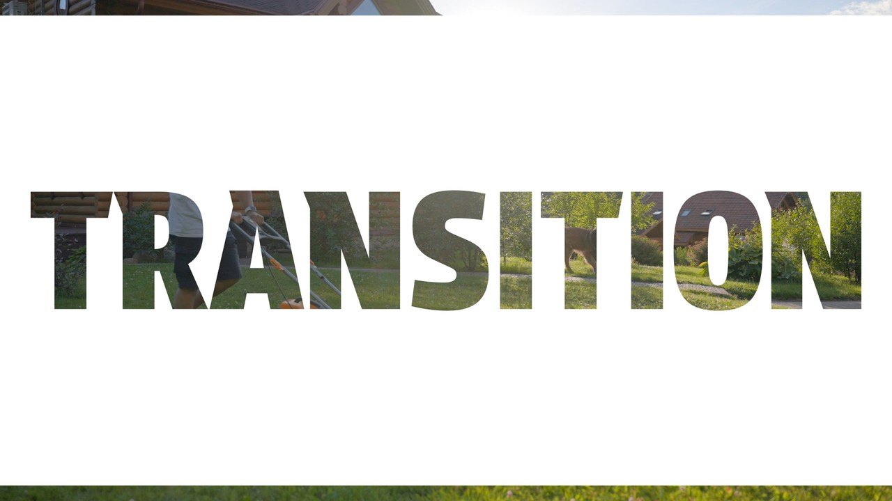 Block Cutout Text Transition featuring Stretched Wide Word After Effects Template
