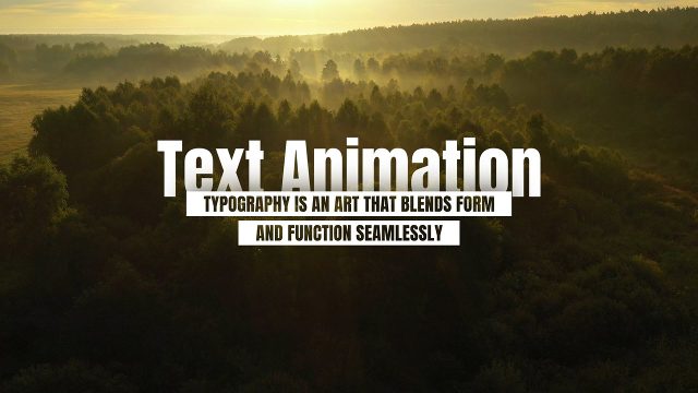 Shadow Text Animation with Two Tiny White Strip Captions for After Effects