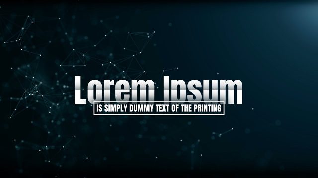 Sleek Headline Animation over a Small Outline Box Caption After Effects Template