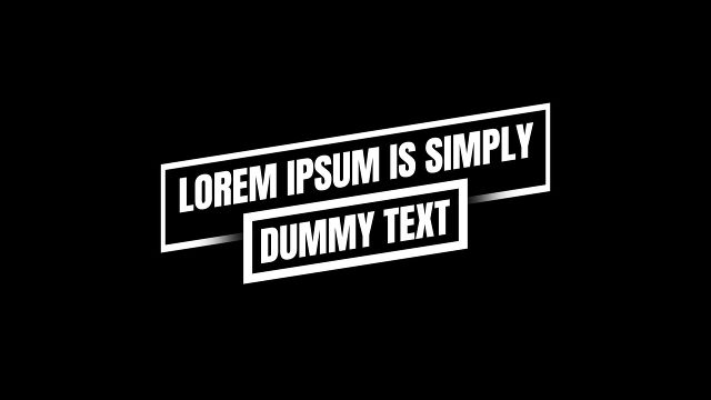 Double Tilted Frame Kinetic Typography Titles for Adobe After Effects