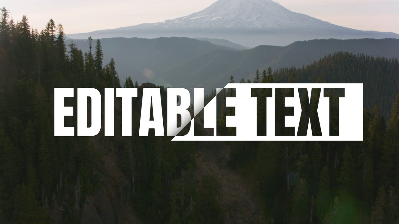 Flipping Condensed Words Text Animation with Plate Wipe Premiere Pro MOGRT