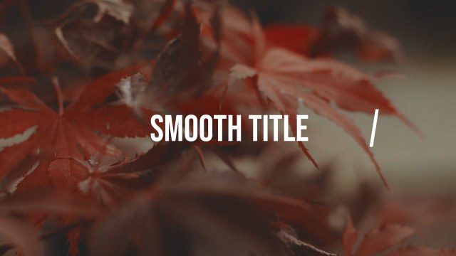 Minimal Single Slash Typography – Free Premiere Pro MOGRT for Short Films