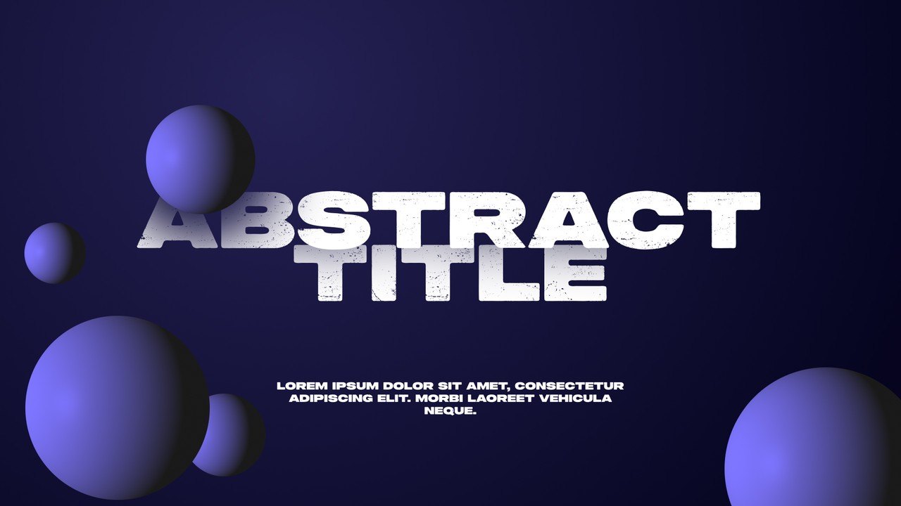 Orbiting 3D Balls Text Card Animation with Heavy Caps Premiere Pro MOGRT