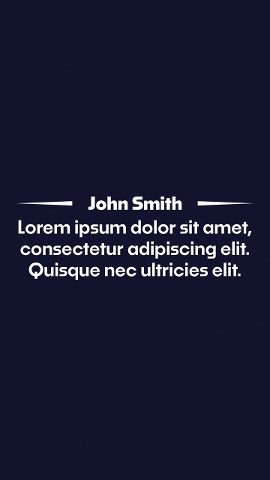 Vertical Quote Template featuring Red Marker and Name Rule After Effects Template