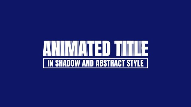 Abstract Distressed Letter Headline over a Boxed Subtitle for Adobe After Effects