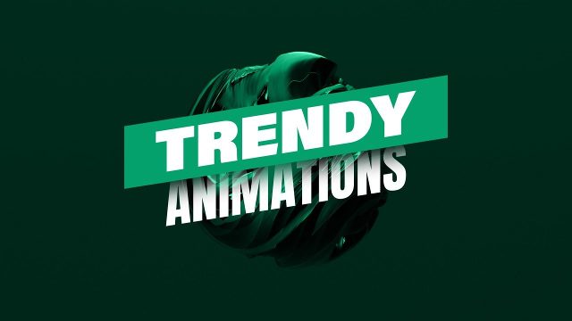 Tilted Label Title Animations featuring Liquid 3D Orb Premiere Pro MOGRT