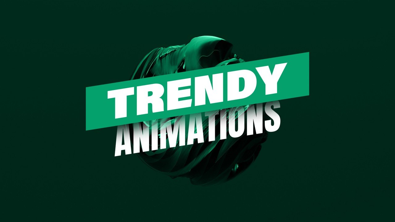 Tilted Label Title Animations featuring Liquid 3D Orb Premiere Pro MOGRT
