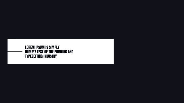 Clean Small Three Line Text Animations inside a White Rectangle Premiere Pro Motion Graphics Template