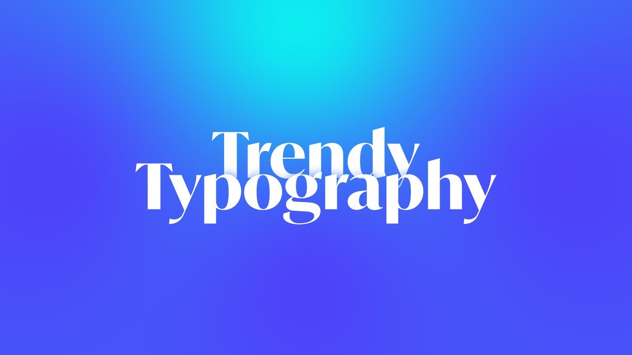 Stacked Serif Word Pair Titles with Cyan Halo Premiere Pro MOGRT