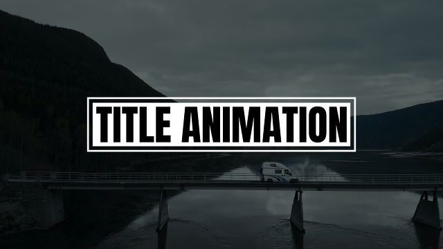 Smooth Condensed Font Title Animations in an Outline Box for TV Shows After Effects Project