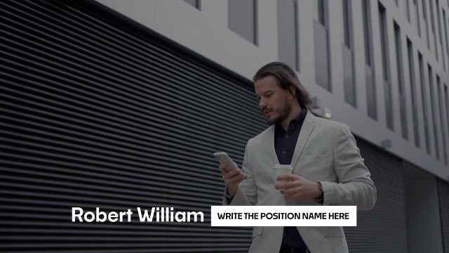 Simple Presenter Lower Third