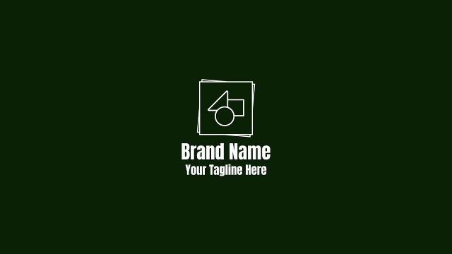 Minimal Logo Animation with Rotating Frame After Effects Template