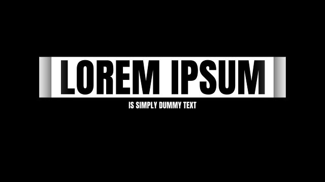 Glitch Slice Headline Animation in a White Bar for Digital Media After Effects Project