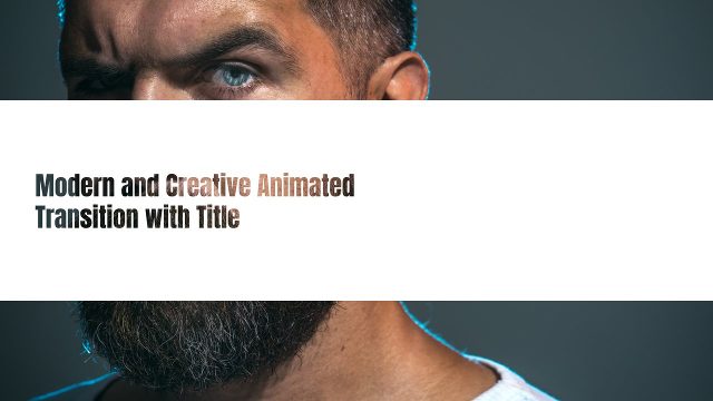 Creative Bar Wipe Cut-Outs Transitions with Two Line Typography Motion Graphics Template for Premiere Pro