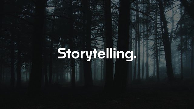 Kinetic Storytelling Typography featuring Drifting Lines in the Dark After Effects Template