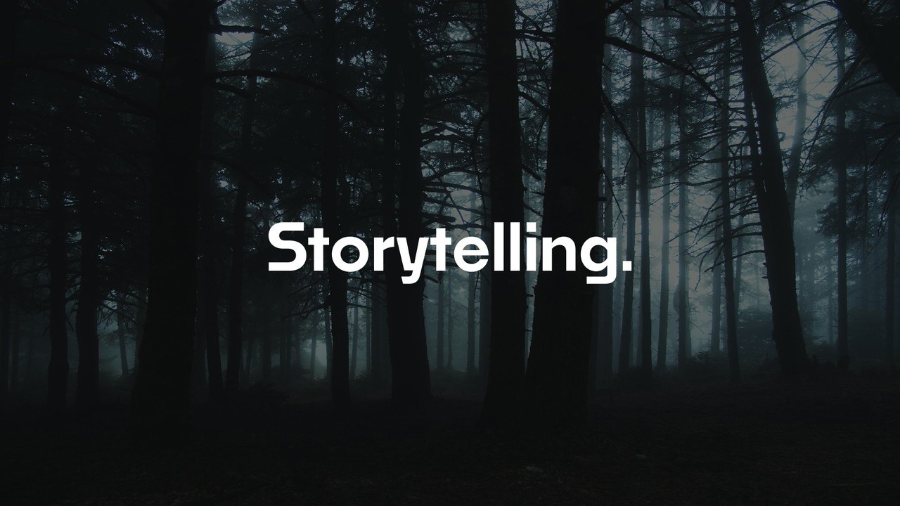 Kinetic Storytelling Typography featuring Drifting Lines in the Dark After Effects Template