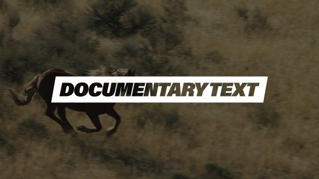 Cinematic Documentary Animated Titles Premiere Pro Template