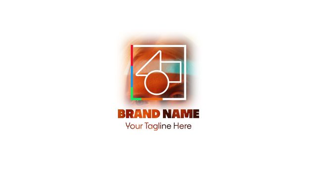 Fiery Glow Frame Logo Intro Animation with Brand Name Premiere Pro Video Template