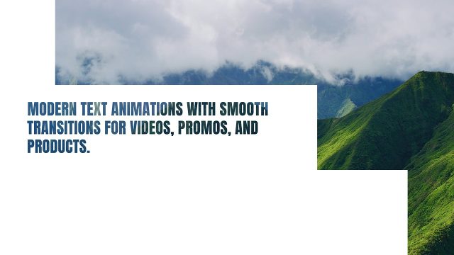 Three-Line Description Text Transition Premiere Pro MOGRT