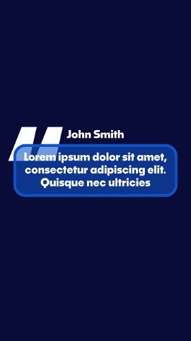 Vertical Speech Card Quote Text Template After Effects Template