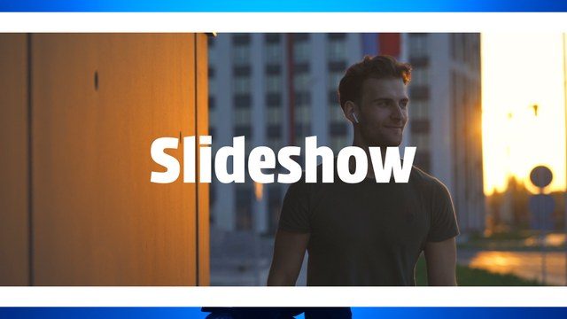 Modern Parallax Slideshow Free Template for Premiere Pro Dynamic Photo Animation Opener