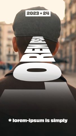 Vertical Perspective Typography Stories for Reels Premiere Pro Template
