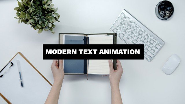 Modern Text Animation After Effects Template in 4K Resolution Free Download