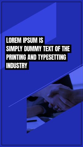 Vertical Business Blue Photo Strip Slideshow Stories After Effects Template