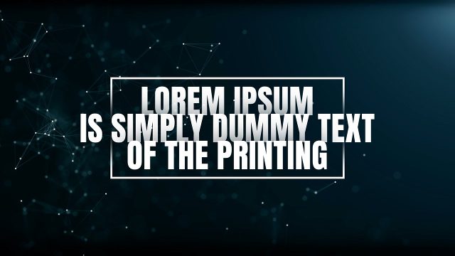 After Effects Framed Paragraph Corporate Text Animations in a Thin Rectangle Template