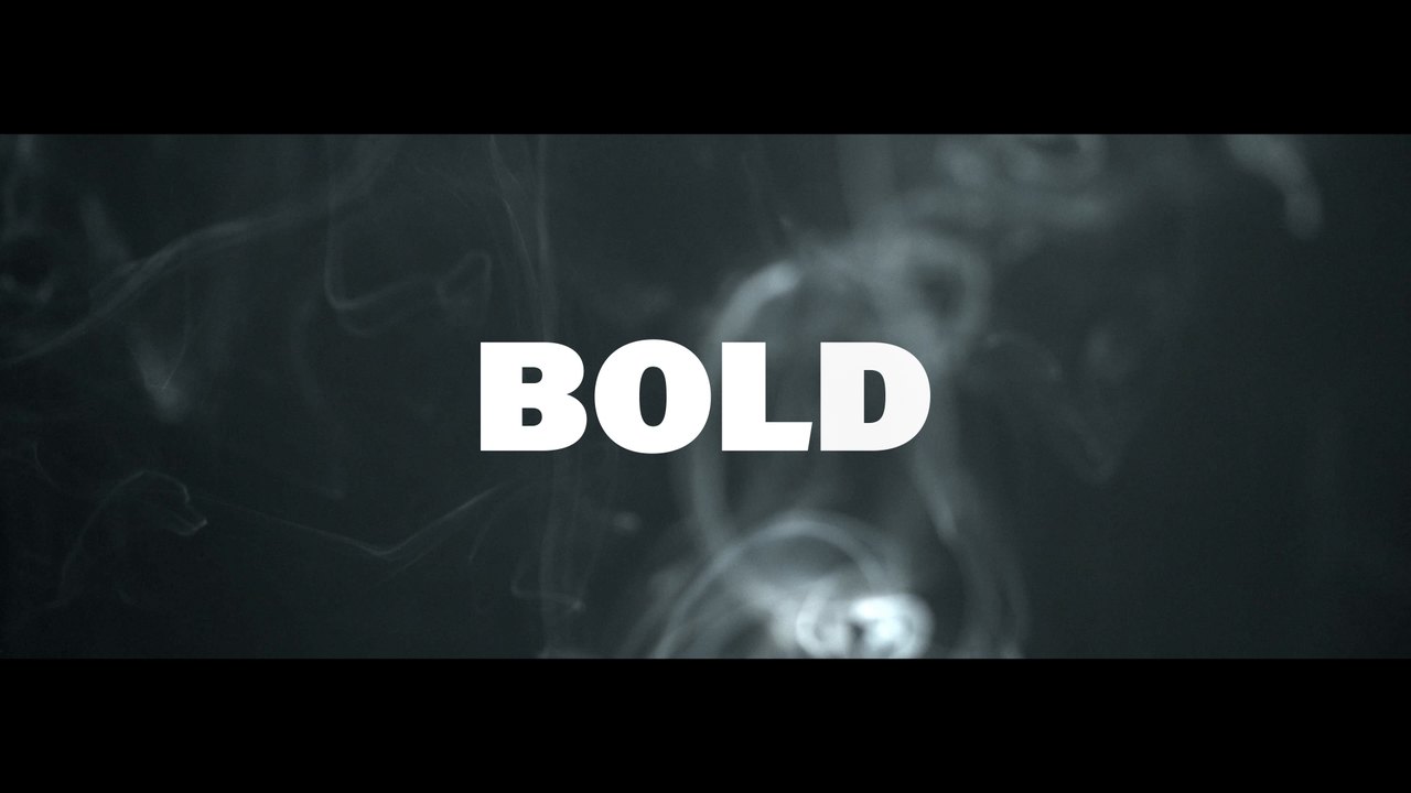 Dark Smoke Stomp Text Opener Premiere Pro MOGRT with Ultra Bold Typography
