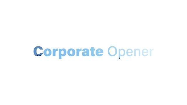 Business Opener Transitions with White Gradient Title Frame After Effects Template