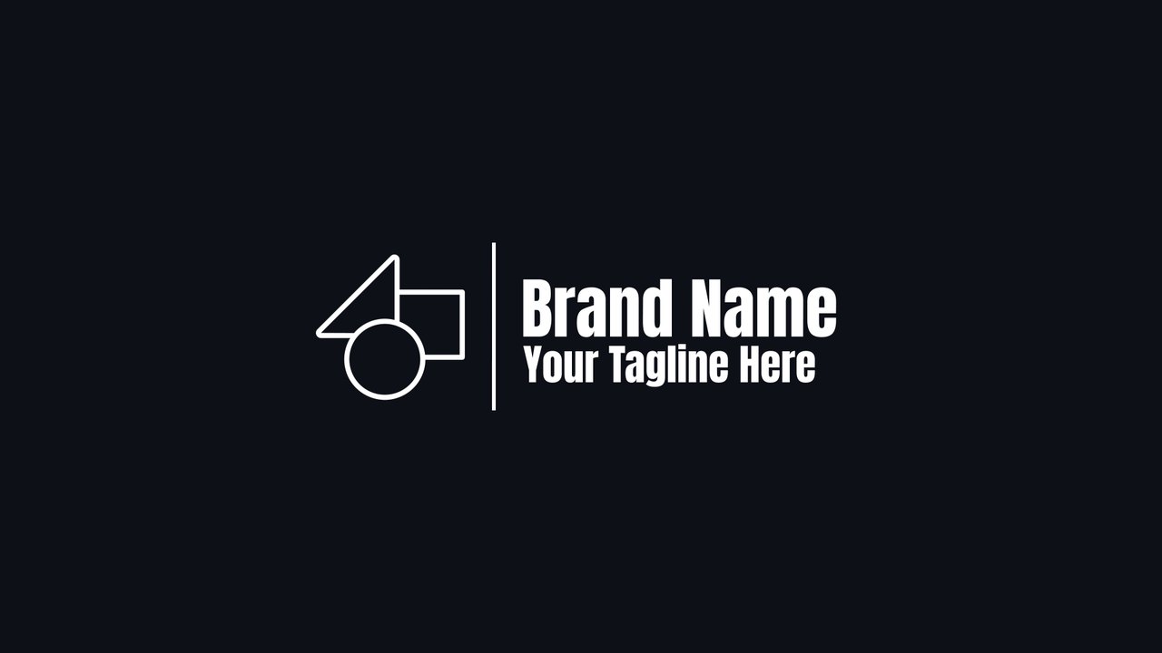 Vertical Bar Wipe Logo and Tagline After Effects Template