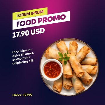 Square Stylish Product Deal Post with Purple Haze Tag Premiere Pro MOGRT