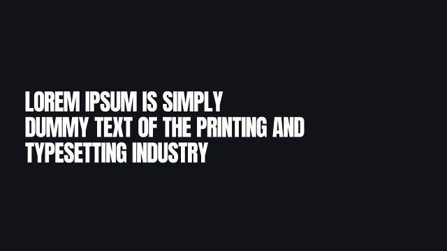 Editorial Paragraph Text Animation with Letter by Letter Dissolve After Effects Template