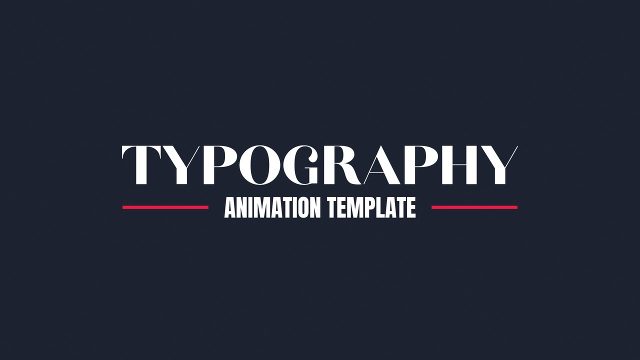 Clean and Simple Titles After Effects Template