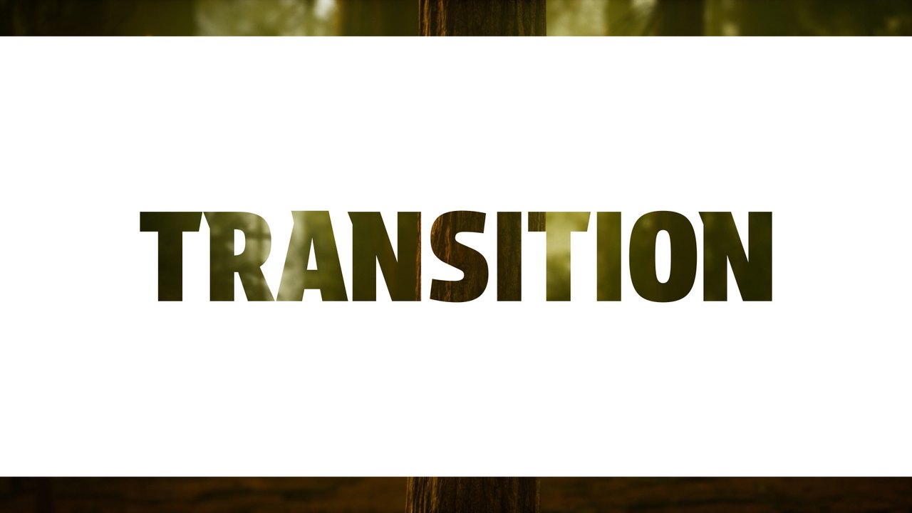 Growing White Strip Title Forest Transition Premiere Pro MOGRT