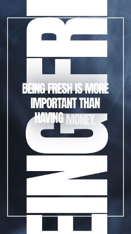 Vertical Giant Word Quote Story Typography in a Frame After Effects Template