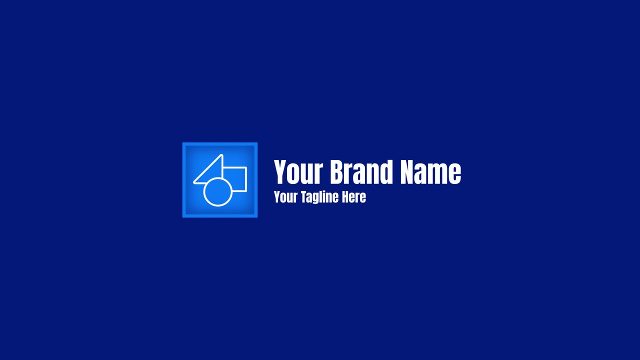 Glossy Blue Square Zoom Logo Intro After Effects Template