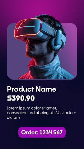 Cyber Monday Virtual Reality Glow Offer Premiere Pro PRPROJ Template
