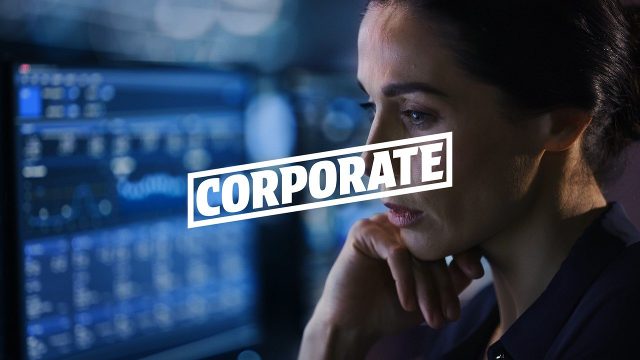 Corporate Word Title Animation in a Rocking Outline Box After Effects Template