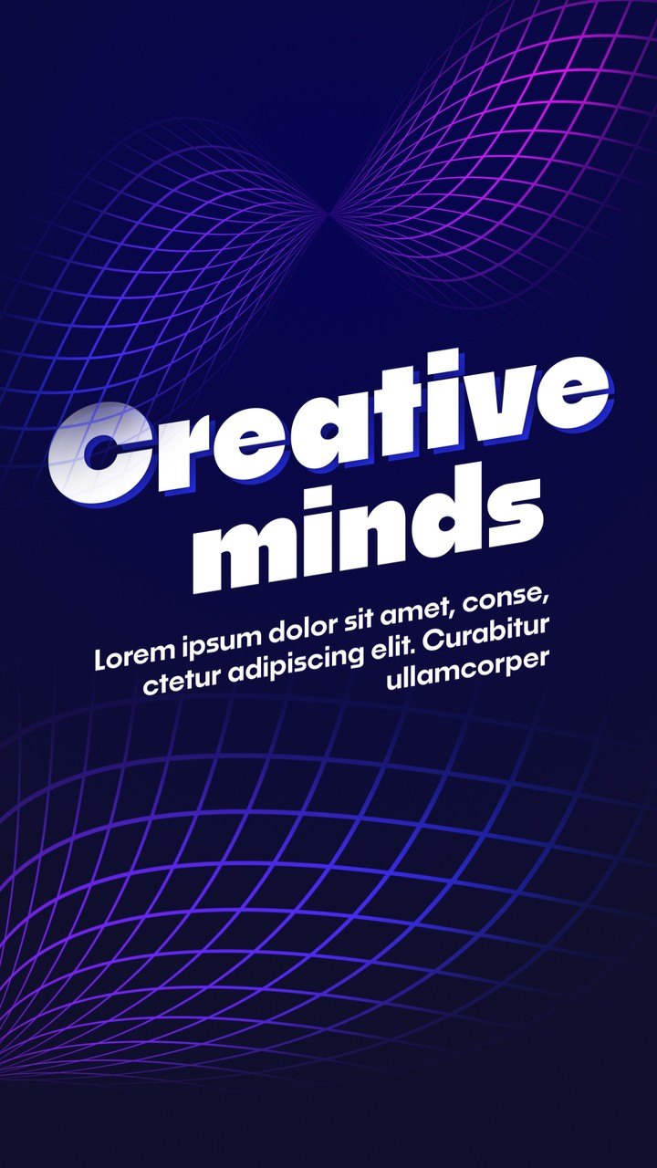 Vertical Creative Caption Typography featuring Wire Rims After Effects Template