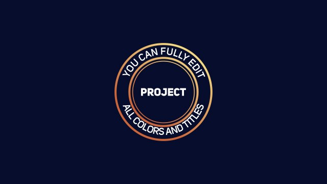 Gradient Ring Badge Title Card – Free After Effects Template for End Cards