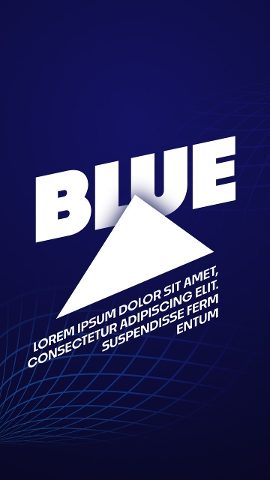 Vertical Delta Shape Geometric Text Animations After Effects Template